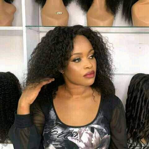 Frontal lace Jerry Curly wig 14"